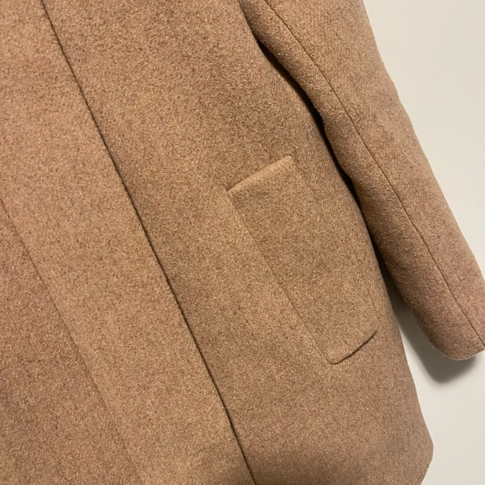 J. Crew Mercantile | Wool Blend City Coat Heather Acorn J6140 Size 0